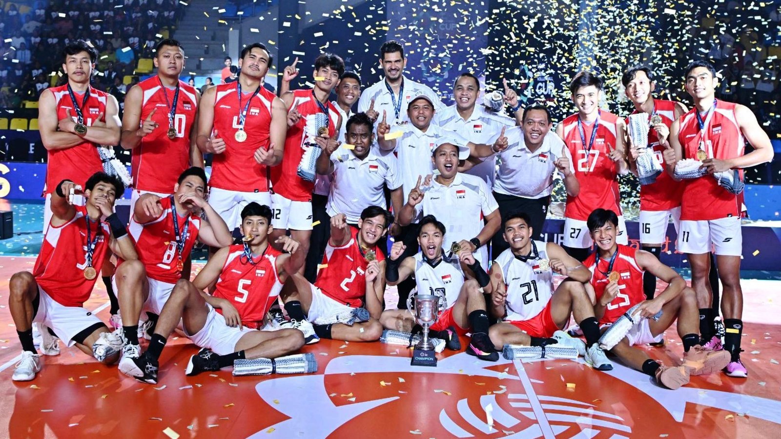 Voli Indonesia peringkat 43 dunia setelah juara AVC 2026