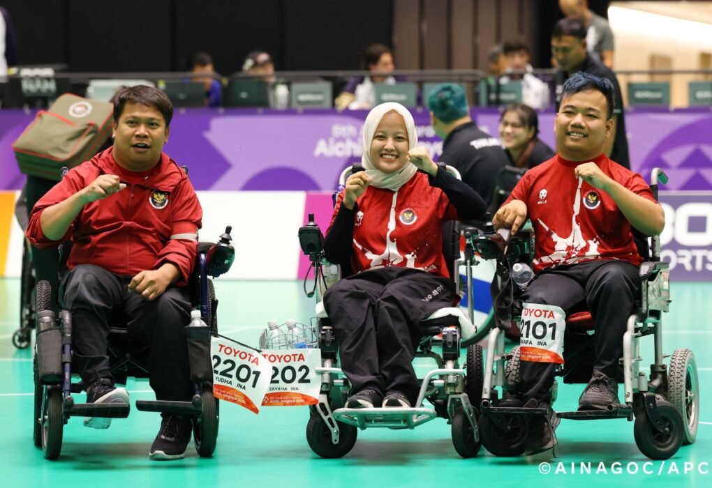 Tim boccia Indonesia di arena Asian Para Games Aichi-Nagoya 2026.