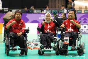 Tim boccia Indonesia di arena Asian Para Games Aichi-Nagoya 2026.