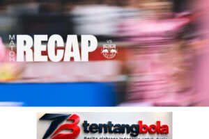 Grafik bertuliskan Match Recap dengan logo klub dan Apple TV pada latar pemain Inter Miami.