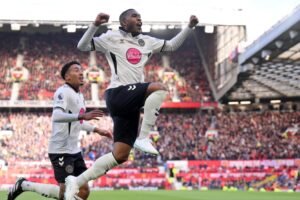 Selebrasi gol Bournemouth saat menang 3-0 atas Manchester United di Old Trafford, 25 Oktober 2026.