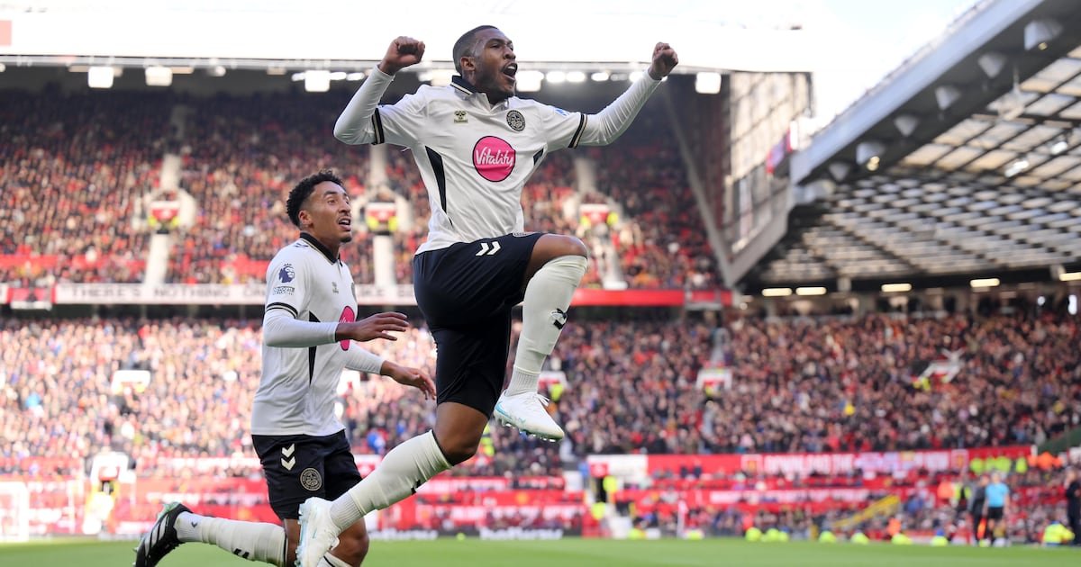 Selebrasi gol Bournemouth saat menang 3-0 atas Manchester United di Old Trafford, 25 Oktober 2026.
